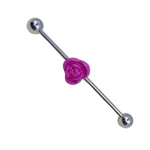 Claire's Pink Rose Cartilage Jewelry